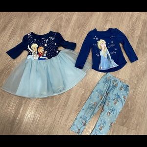 2T Frozen II bundle ! Dress + lounge set